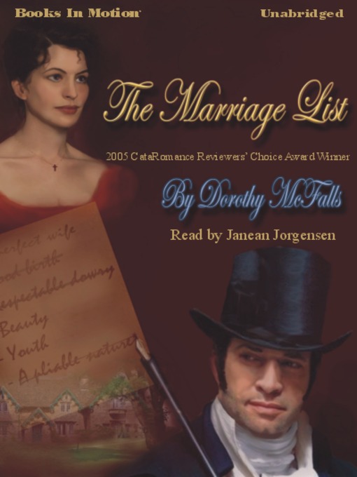 Title details for The Marriage List by Dorothy McFalls - Available